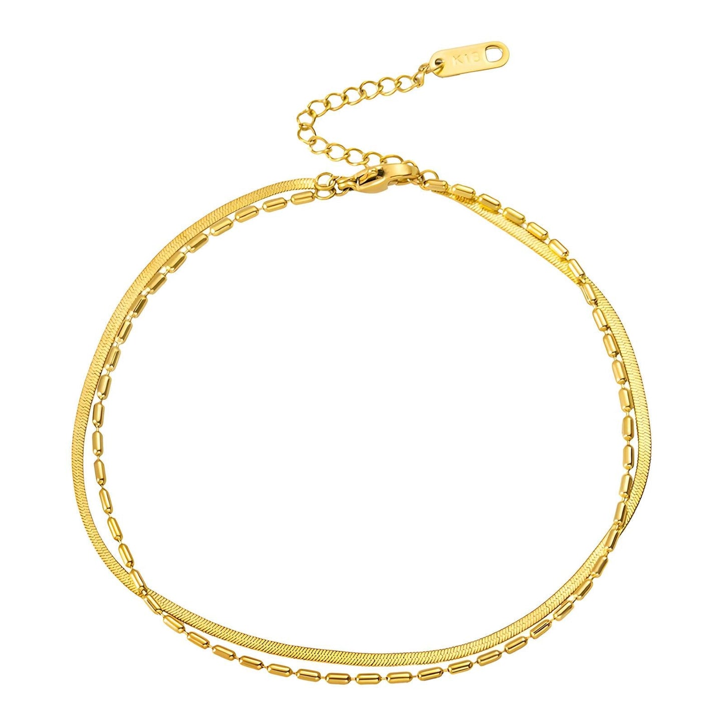 18K gold plated Stainless steel bracelet, FTM Jewelry - FTM JEWELRY