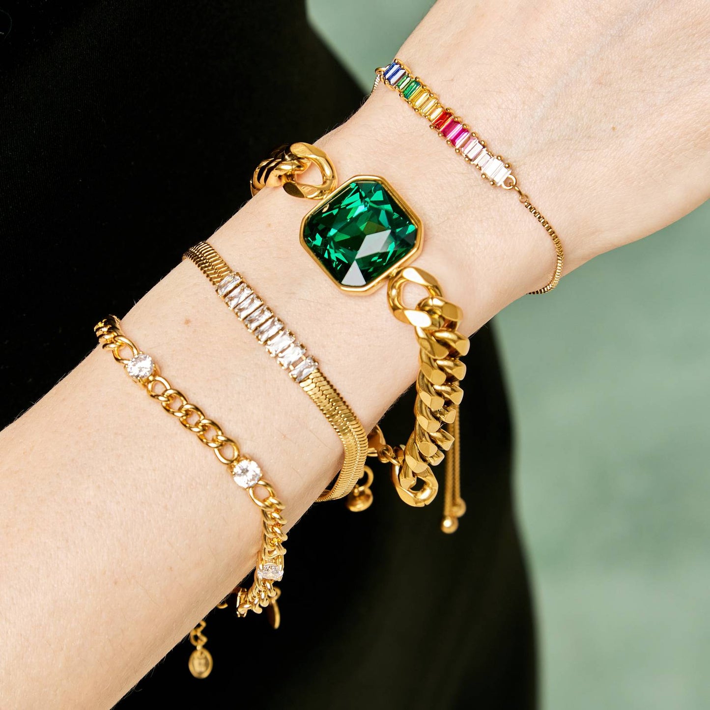 18K gold plated Stainless steel bracelet, FTM Jewelry - FTM JEWELRY