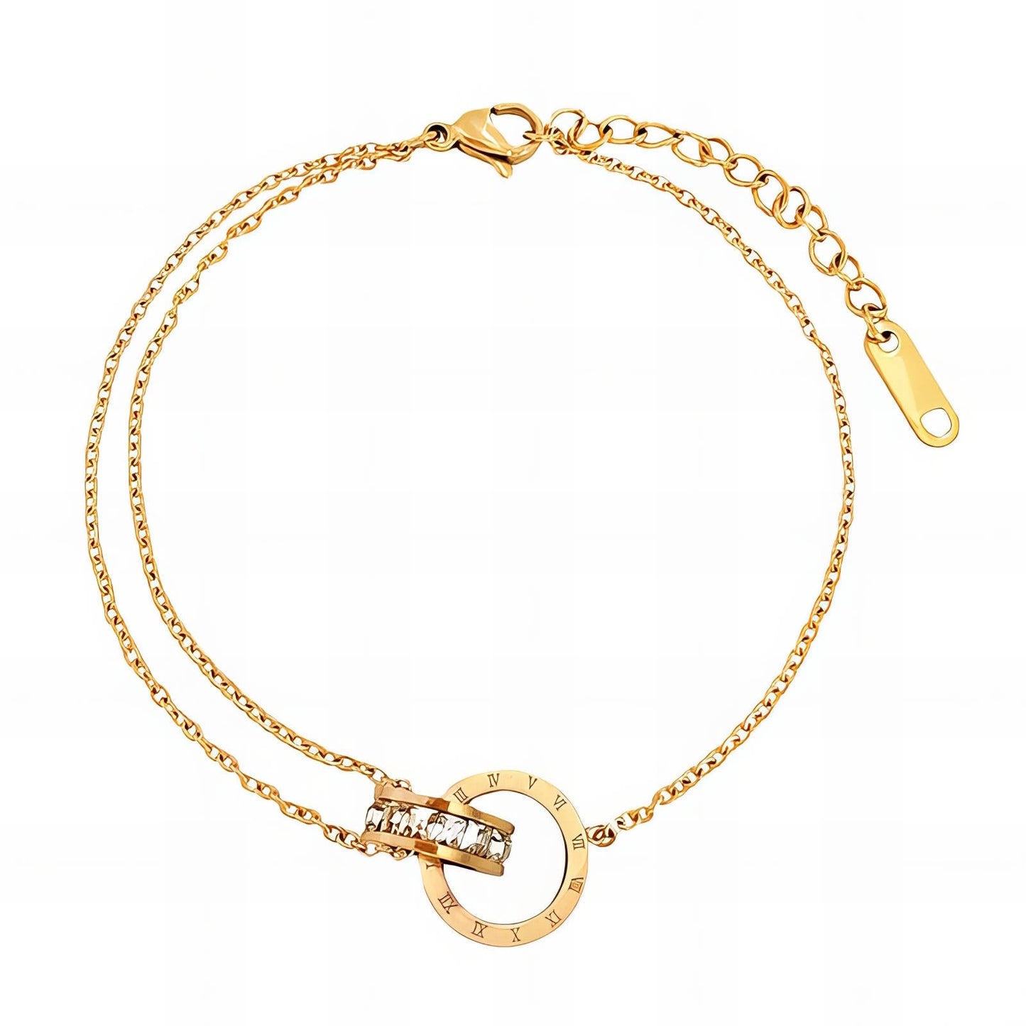 Anklet, 18K Gold Plated Steel - FTM JEWELRY