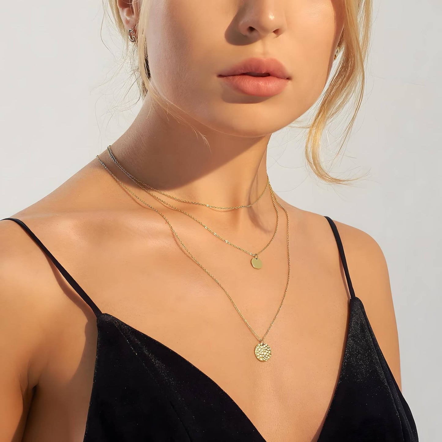 Necklace, 18K Gold Plated Steel - FTM JEWELRY