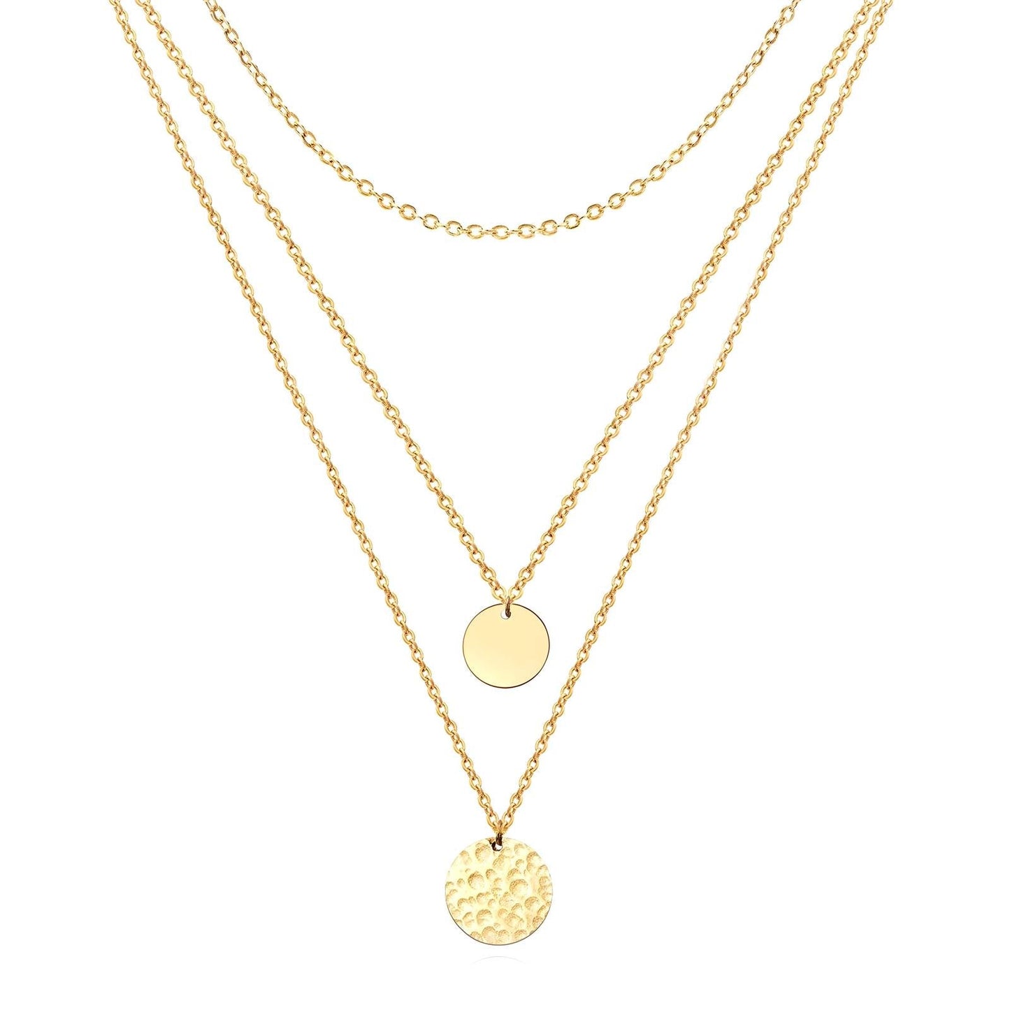 Necklace, 18K Gold Plated Steel - FTM JEWELRY
