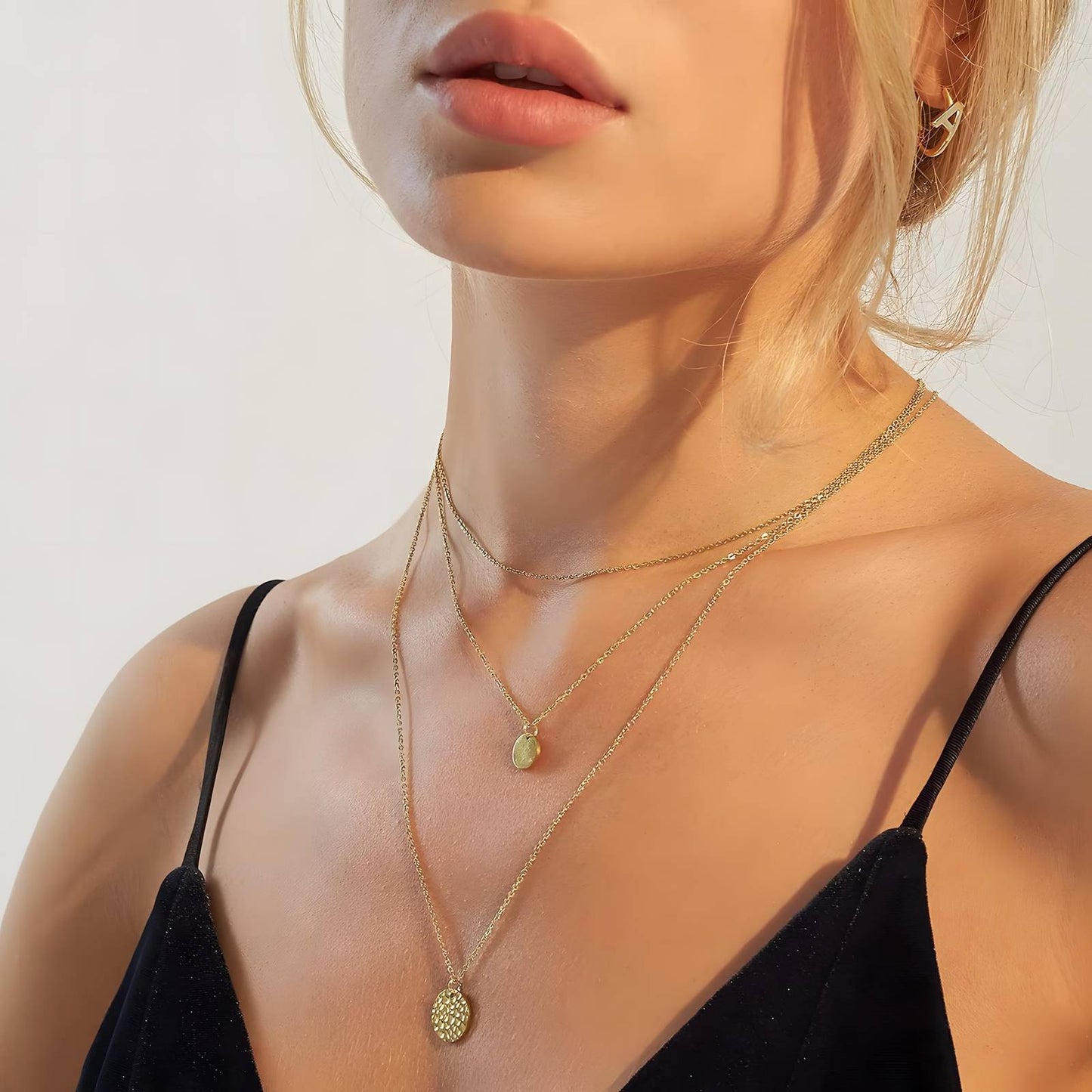 Necklace, 18K Gold Plated Steel - FTM JEWELRY