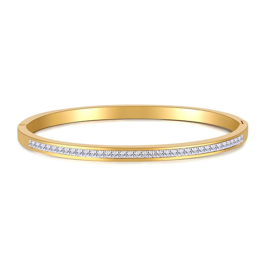 18K gold plated Stainless steel bracelet,  FTM Jewelry