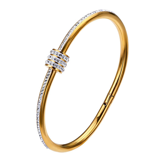 18K gold plated Stainless steel bracelet,  FTM JEWELRY