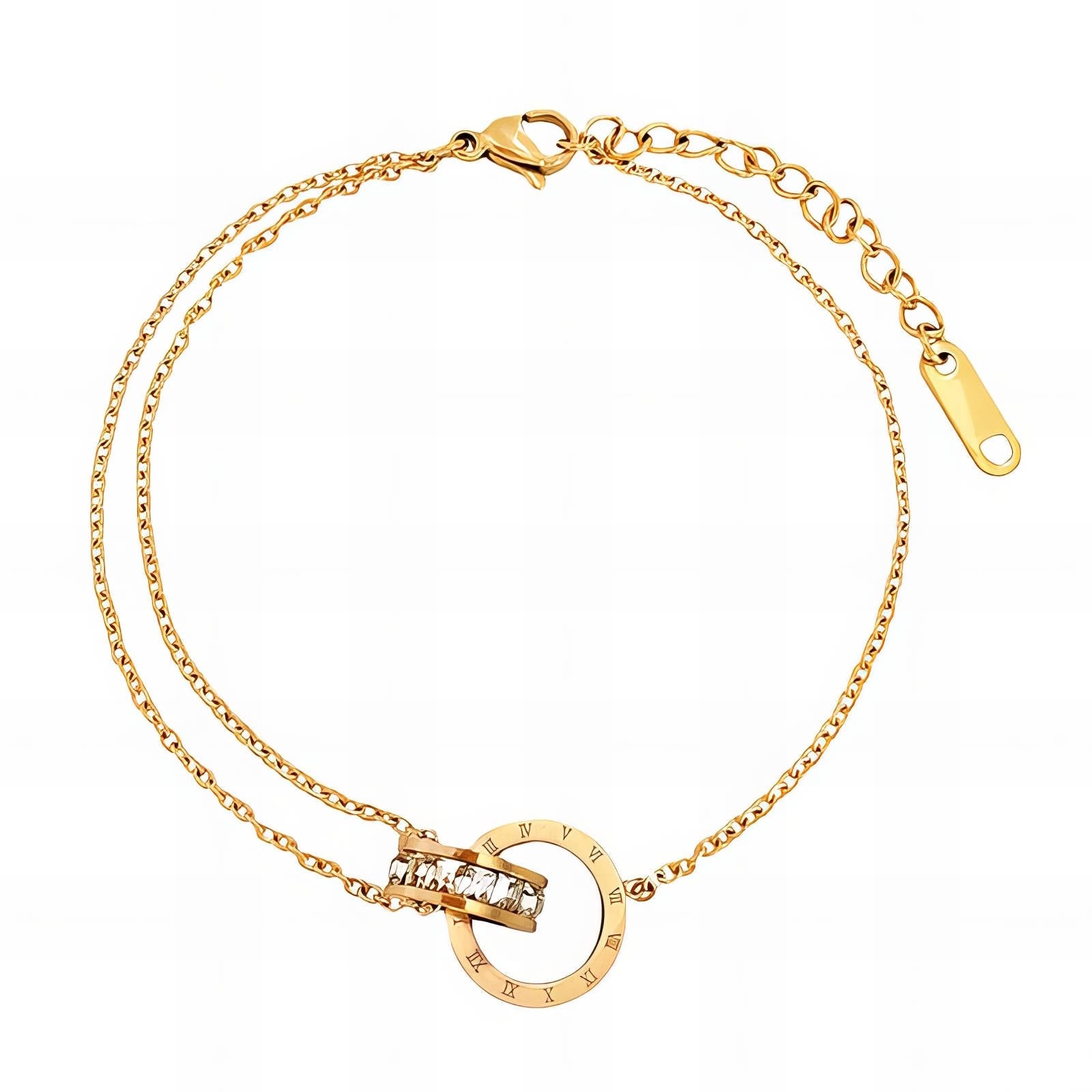 Anklet, 18K Gold Plated Steel - FTM JEWELRY