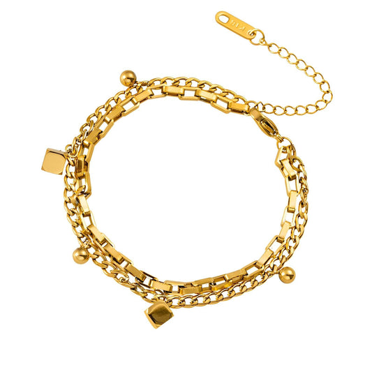 Bracelet, 18K Gold Plated Steel - FTM JEWELRY