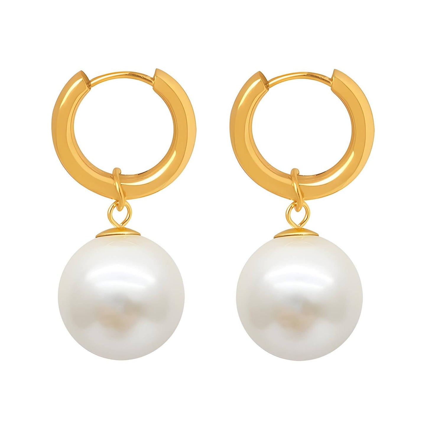 Earrings, 18K Gold Plated Steel - FTM JEWELRY