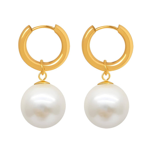 Earrings, 18K Gold Plated Steel - FTM JEWELRY