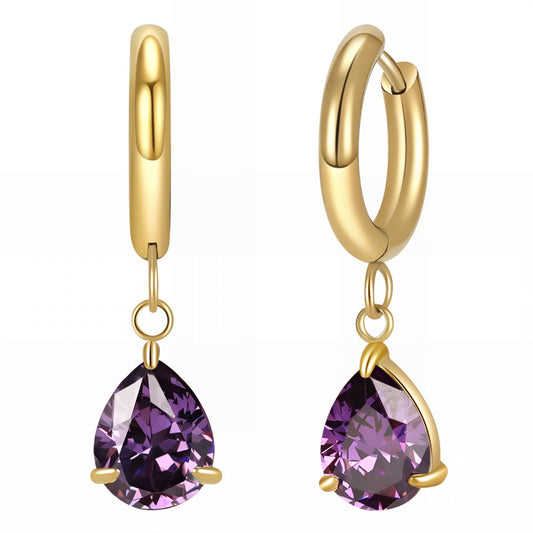 Earrings, 18K Gold Plated Steel - FTM JEWELRY