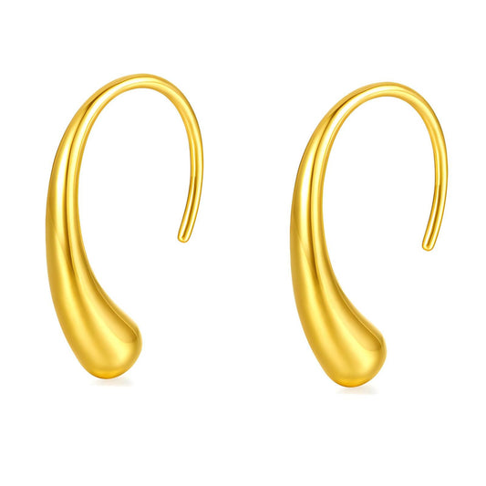 Earrings, 18K Gold Plated Steel - FTM JEWELRY