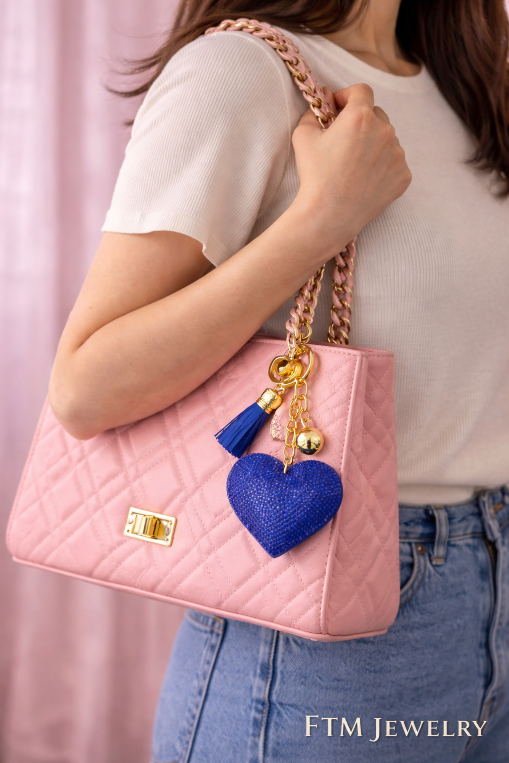 Heart Charm Keychain