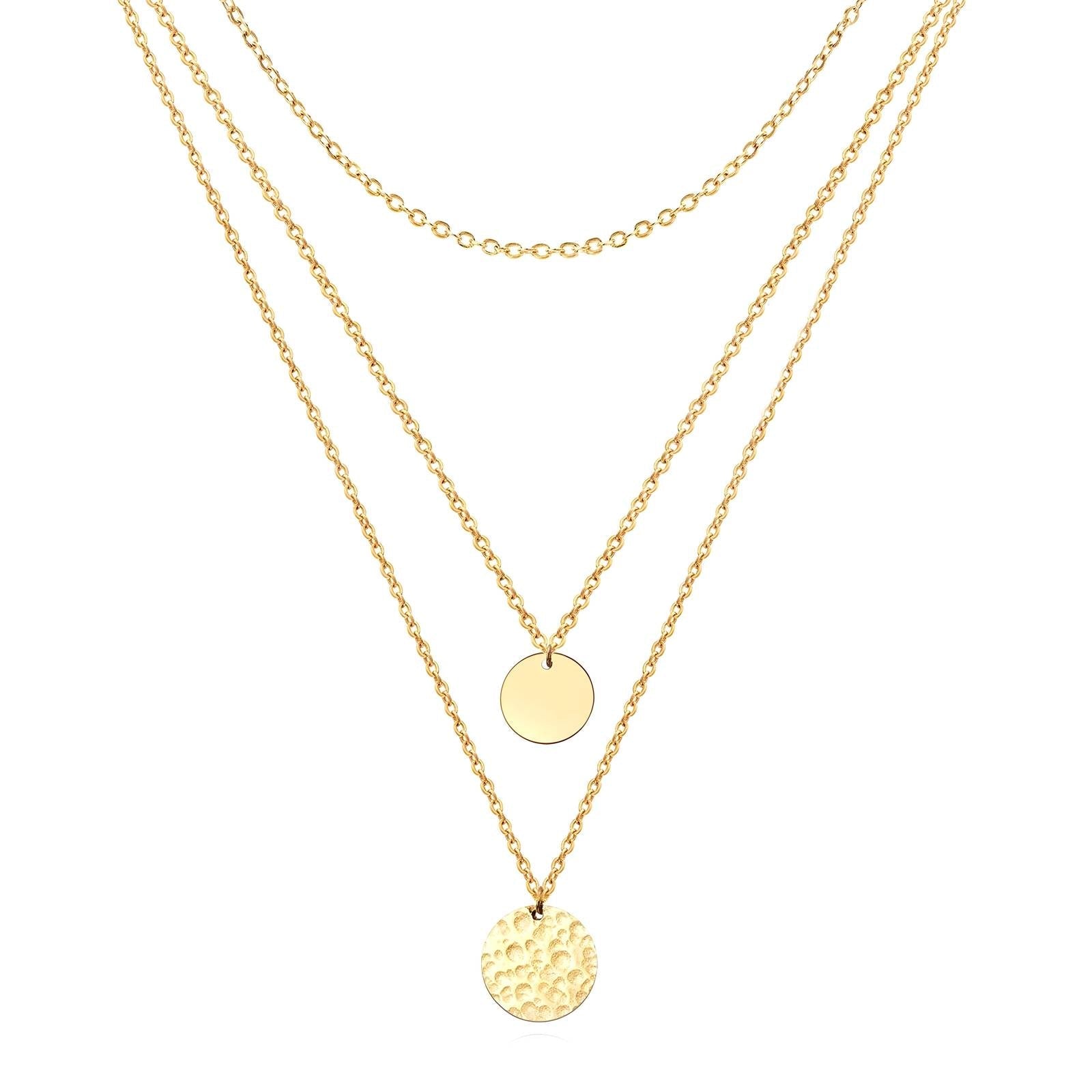 Necklace, 18K Gold Plated Steel - FTM JEWELRY