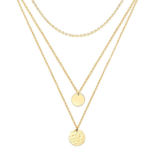 Necklace, 18K Gold Plated Steel - FTM JEWELRY