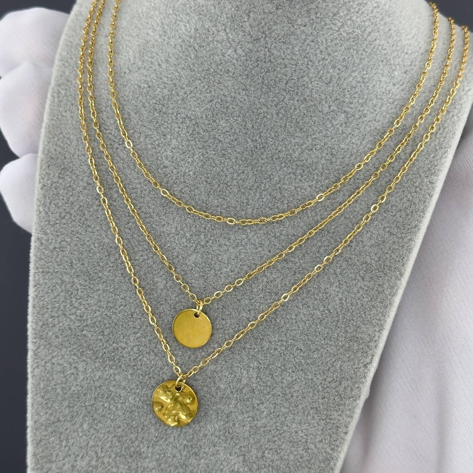 Necklace, 18K Gold Plated Steel - FTM JEWELRY