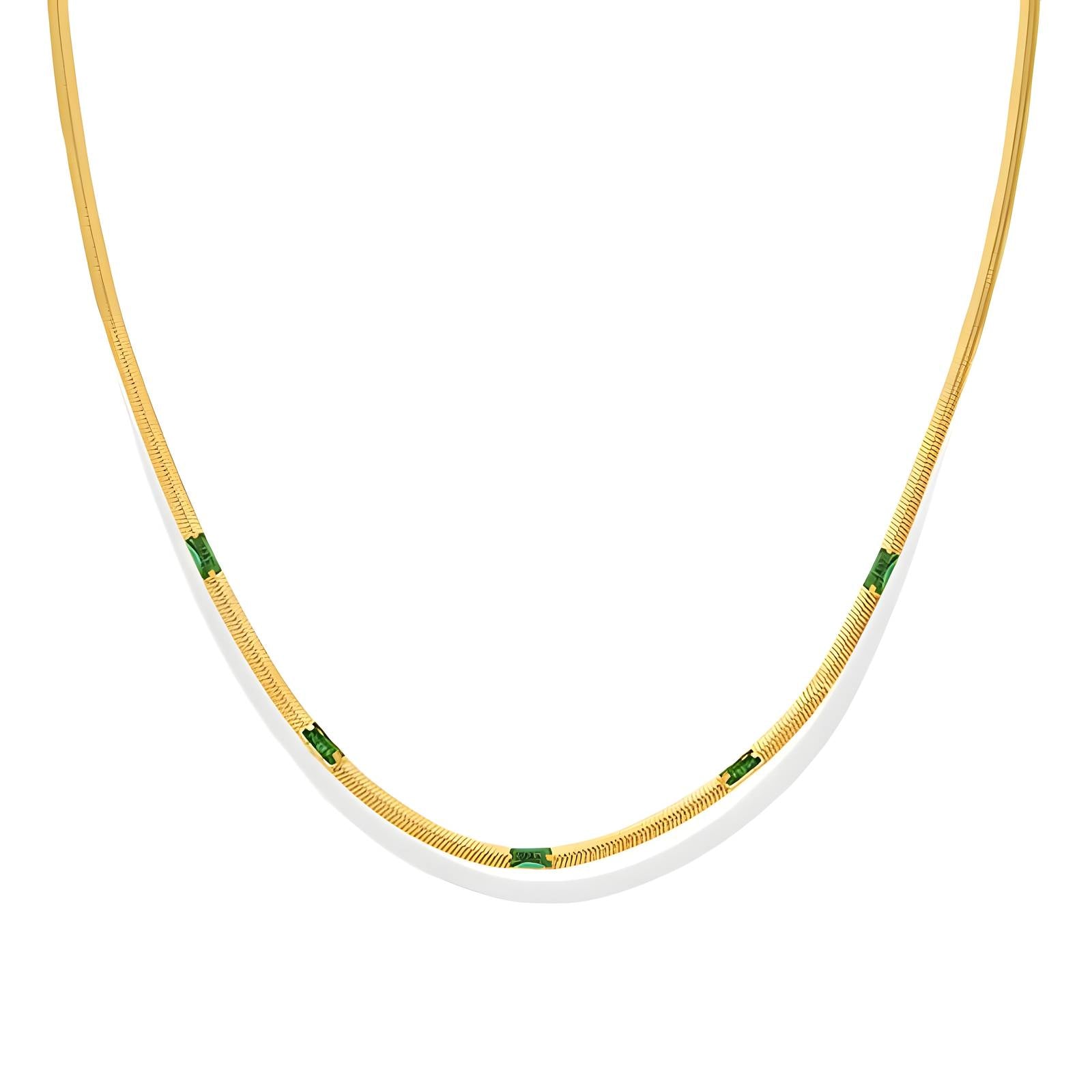 Necklace, 18K Gold Plated Steel - FTM JEWELRY