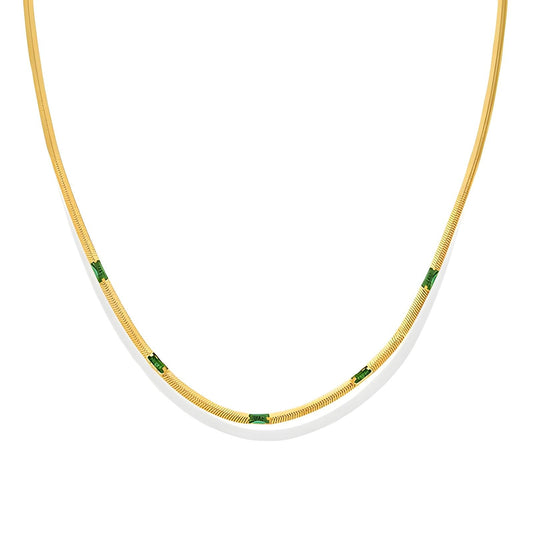 Necklace, 18K Gold Plated Steel - FTM JEWELRY