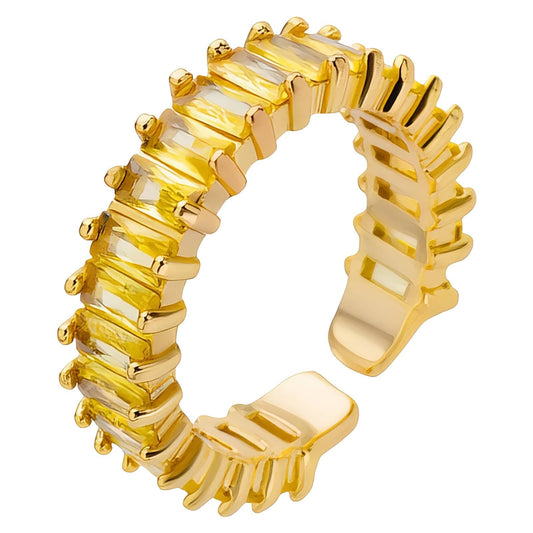 Ring, 18K Gold Plated Steel - FTM JEWELRY